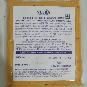 Veeba Sandwich Spread Carrot & Cucumber
