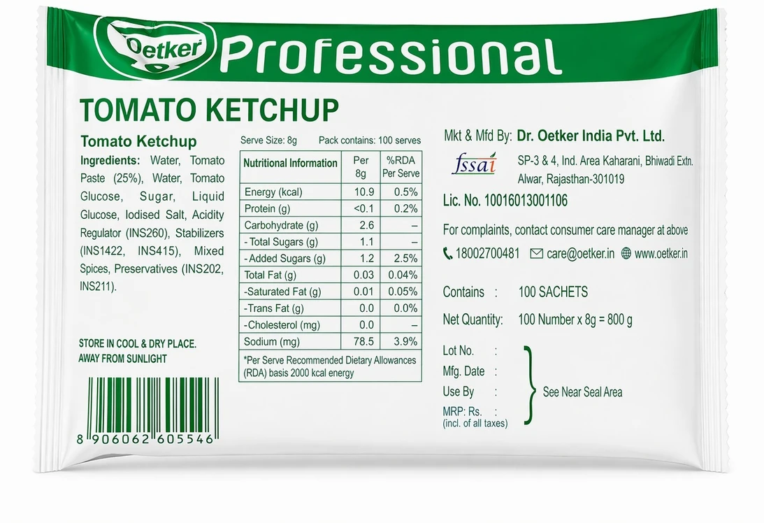 FunFoods Tomato Ketchup 8 g sachet